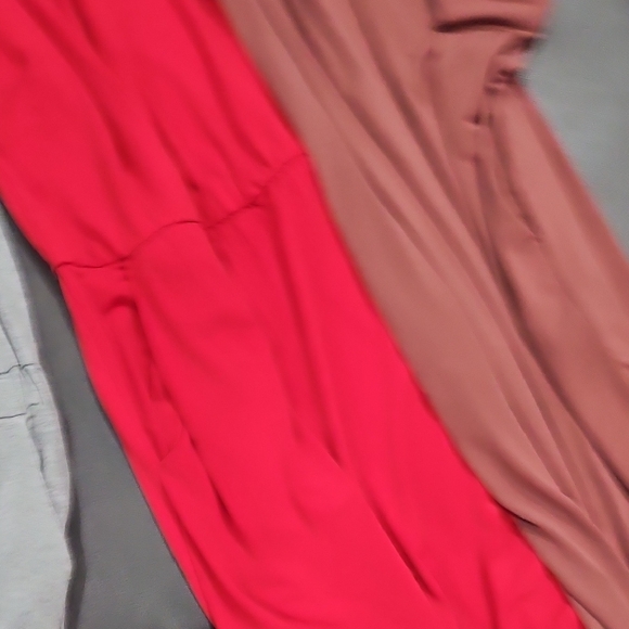 Chic Women's Midi Dress Set - Black, Gray, Red, and Brown - Picture 5 of 6